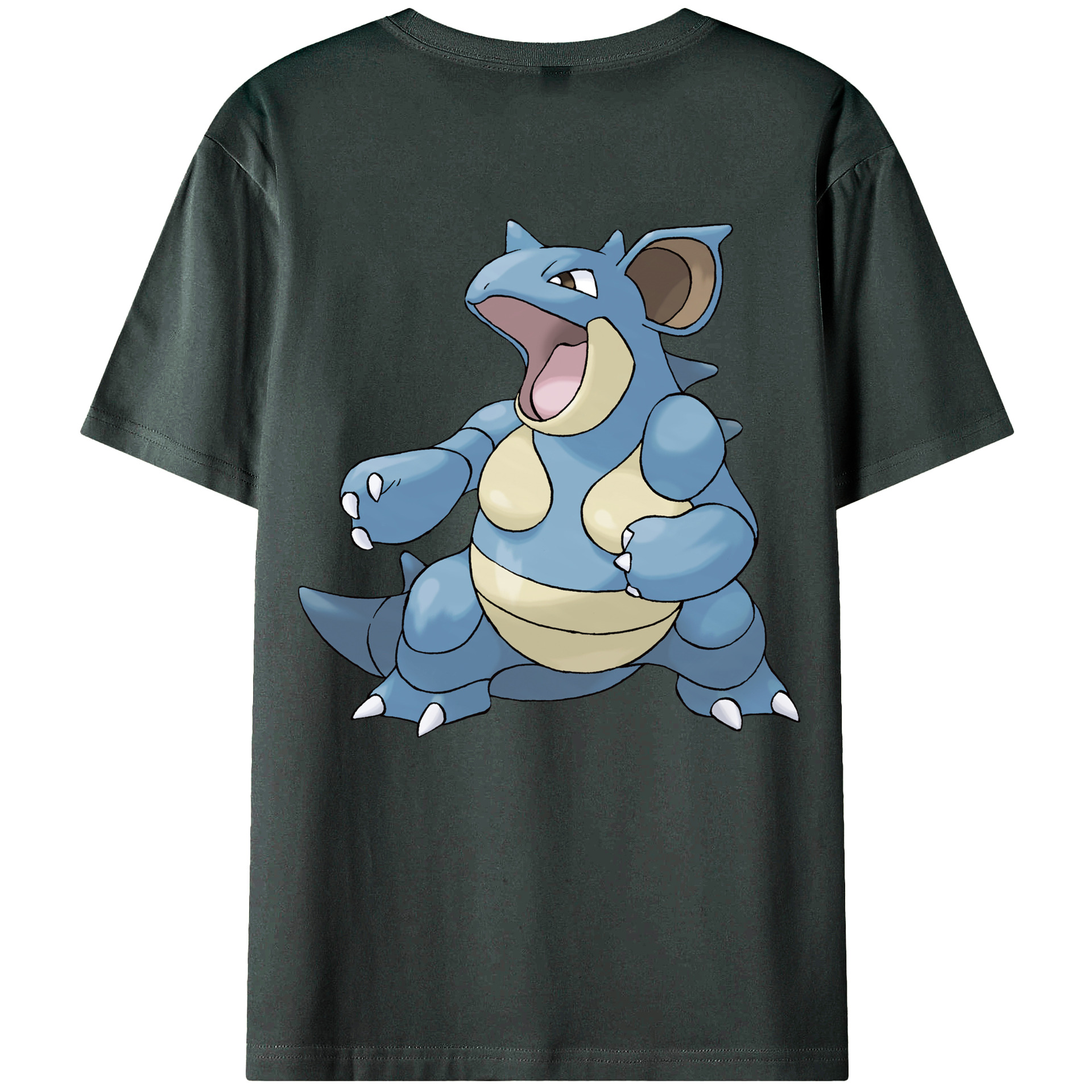 （画像用） ポケットモンスター Pokémon 綿100％ メンズ半袖Tシャツ（バックプリント） 通気性